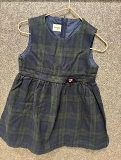 familiar チェック柄ワンピース 90サイズ
