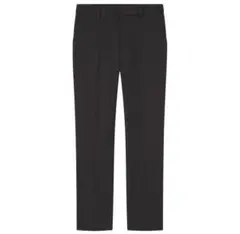 ユニクロ スマートアンクルストレッチパンツ M ブラック