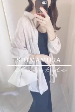しまむら　シアージャガードシャツ　シアーシャツ　襟付きシャツ　Ｍサイズのサムネイル