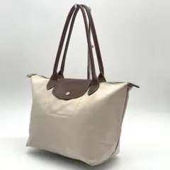 ロンシャン ル プリアージュ トートバッグ ナイロン ベージュ M ショルダー
