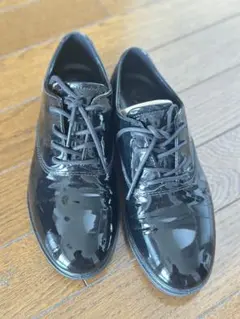 ecco ブラック レースアップ シューズ