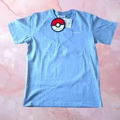 ポケモン Tシャツ メンズL　ブルーグレー バックプリント　新品タグ付き