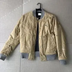 Lacoste ペイントスプラッター ボンバージャケット リバーシブル　メンズ