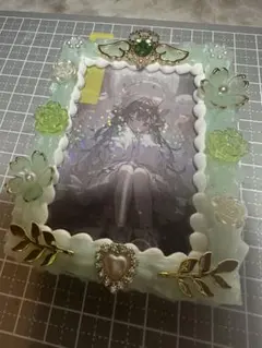 【321】ホイップデコ 韓国 硬質ケース トレカケース ミントグリーン