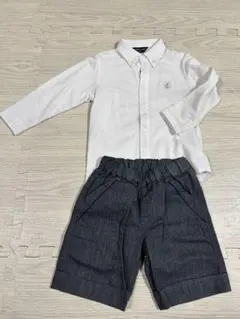 COMME CA ISM 90cm シャツ・ショートパンツセット