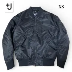 +J UNIQLO ハイブリッドダウンオーバーサイズMA-1ジャケット　ブラック
