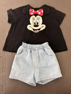 ミニーマウス　Tシャツ・ショートパンツセット80サイズ