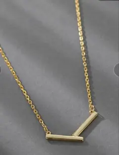 シンプルバーデザインネックレス