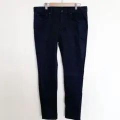 ジーユー　ウルトラストレッチスキニーパンツ　テーパード　ブラック　33 ボトムス