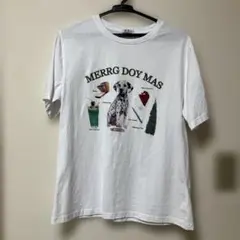 グラフィックTシャツ　ダルメシアン　犬 フリーサイズ