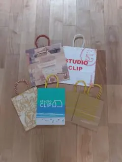 STUDIOCLIPスタディオクリップスタジオクリップショップ袋紙袋カラー６枚②のサムネイル