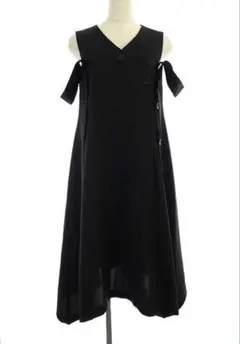 Arobe Sheer Frill Dress BLACK ワンピース Arobe Sheer Frill Dress BLACK ワンピース - メルカリ