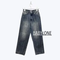 ♥ BABYLONE バビロン ダークブルー ストレートデニム サイズ34 ▢のサムネイル