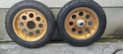 モンキー系　ゴールドホイール 前後セット 10インチ　中古のサムネイル