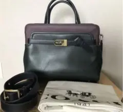 新品未使用　coach レザー　ショルダー付　バッグ