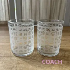 COACH ノベルティグラスカップ2個セット