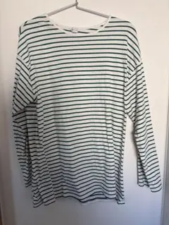 AMERICAN HOLIC ストライプ長袖Tシャツ L グリーン