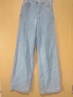 ラインストーンデニムパンツのサムネイル