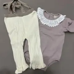 プティマイン　ロンパース　パンツセット