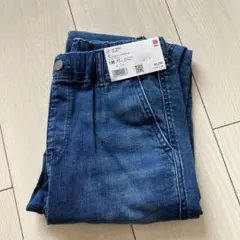 【新品】ユニクロ　ウルトラストレッチデニムワイドパンツ