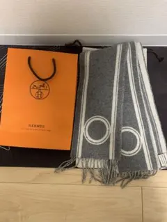 エルメス　カシミヤマフラー