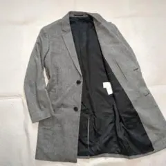 THEORY セオリー チェスターコート ヘリンボーン ツイード ロングコート