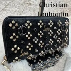◇極美品◇ルブタン パネトーネ 長財布 スパイクスタッズ ブラック