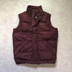 00s Y2K アバクロ ダウンベスト M ボルドー シティボーイテック 渋カジ