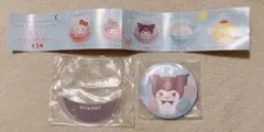 PVCクリアケースつき 缶バッジ ぷにきゅきゅ サンリオ ガチャガチャ