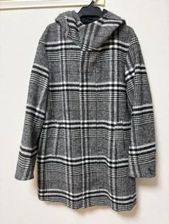 rhenium HIDEAWAYS ニコル　チェックコート　黒　ブラック　46