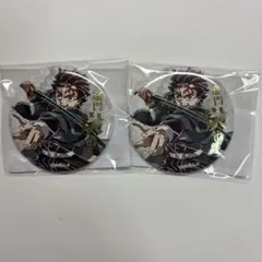 鬼滅の刃 竈門炭治郎 57mm箔押し缶バッジ 2点セット