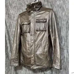 Kyoji Maruyama ジャーシー　カウレザー　牛革　ジャケット　Y2K 2025年最新】Kyoji Maruyama メンズ レザージャケット