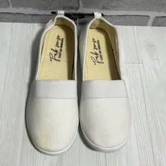 訳あり新品　Fab sense スリッポン ホワイト M 23〜24cm