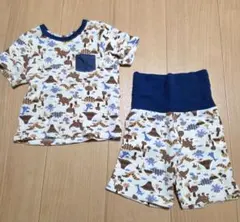 恐竜柄ベビーパジャマ　半袖　95cm