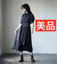 極美品✨UNITED TOKYO ワンピース ロング丈 フロントフリル 黒 M 極美品✨UNITED TOKYO ワンピース ロング丈 フロントフリル 黒 M 楽天