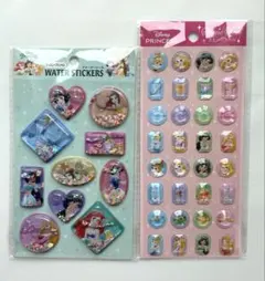 【ディズニープリンセス】ウォーターシール＆ストーンシールセット
