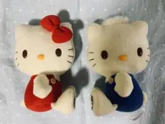 3F 【昭和レトロ】ハローキティ ぬいぐるみ 4体セット ビンテージ