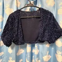 ボレロ　二の腕カバー　結婚式　パーティー　二次会　黒　フォーマル　アンアシュリー