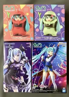 【新品未開封】雪ミク×クロミ ガンダム45周年×初音ミク フィギュア 4点セット