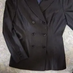 ダークグレー 　ダブルブレスト 　テーラードジャケット