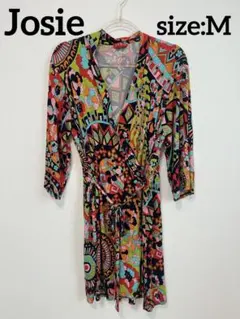 Josie カラフルラップドレス M