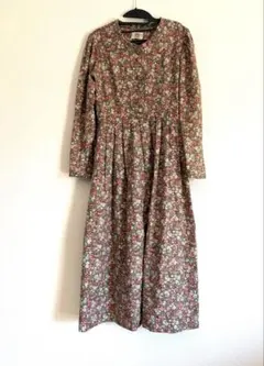 ローラアシュレイ パフスリーブ花柄ワンピース 90sヴィンテージ リボン