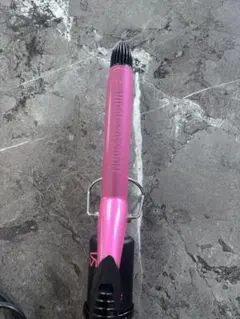 ピンク カールヘアアイロン 温度調整可能
