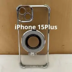 iPhone 15 Plus用 クリアケースMagSafe対応スタンドリング付きのサムネイル