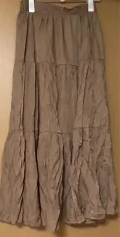 【earth music＆ecology】ブラウンスカート　フリーサイズ