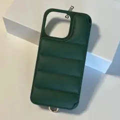 【新品未使用】デミュウDEMIU スマホケース グリーン iPhone13pro
