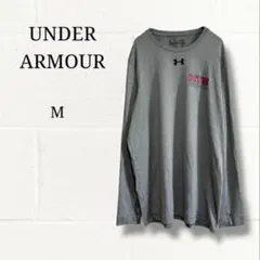アンダーアーマー ロンT ヒートギア グレー M HTS ATHLETICS