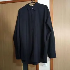 MUJI Labo ウール混 レギュラーカラーシャツ ダークグレー・M - メルカリ