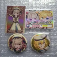 魔界ノりりむ 卯月コウ おりコウ にじさんじ 缶バッジビスケット ウエハース