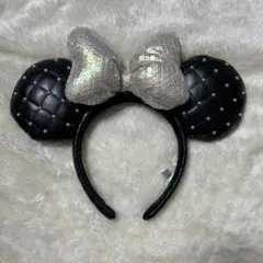 ミニーマウス 耳カチューシャ 黒と白